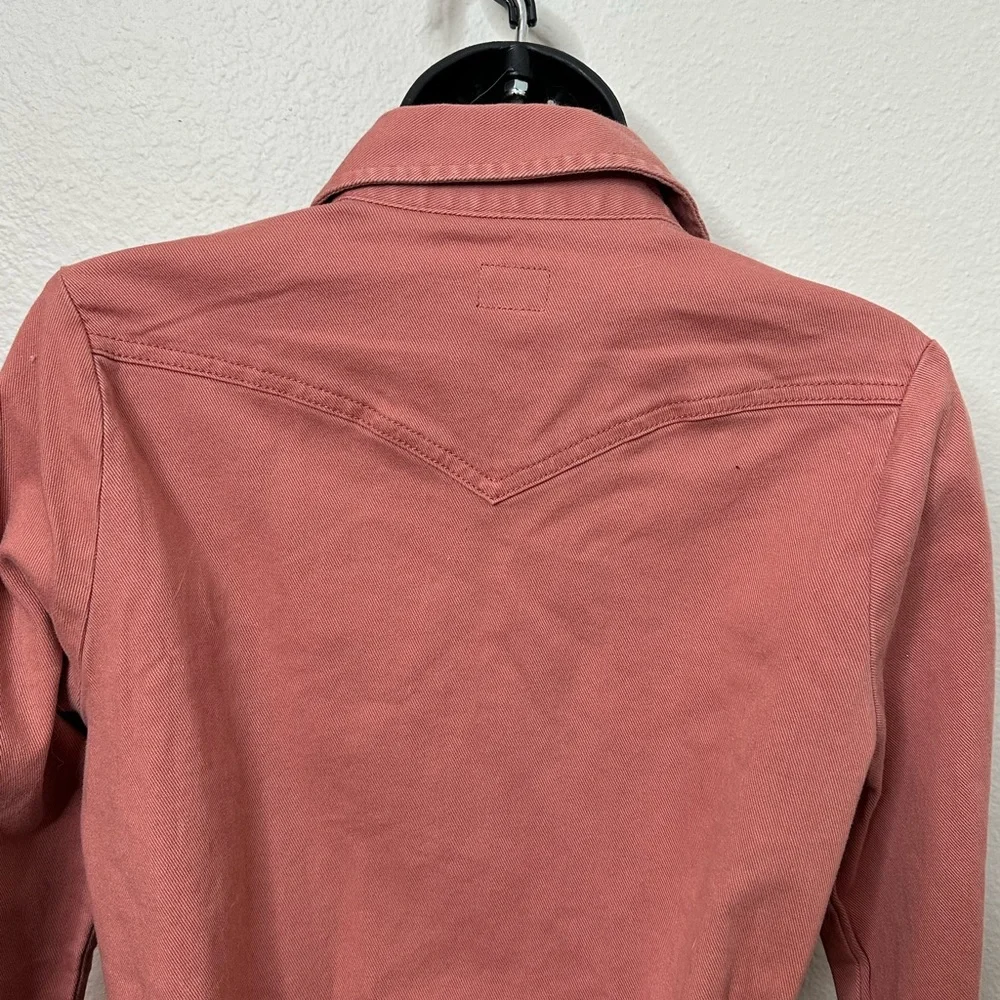 Lee pink/coral denim dress - Picture 4 of 6